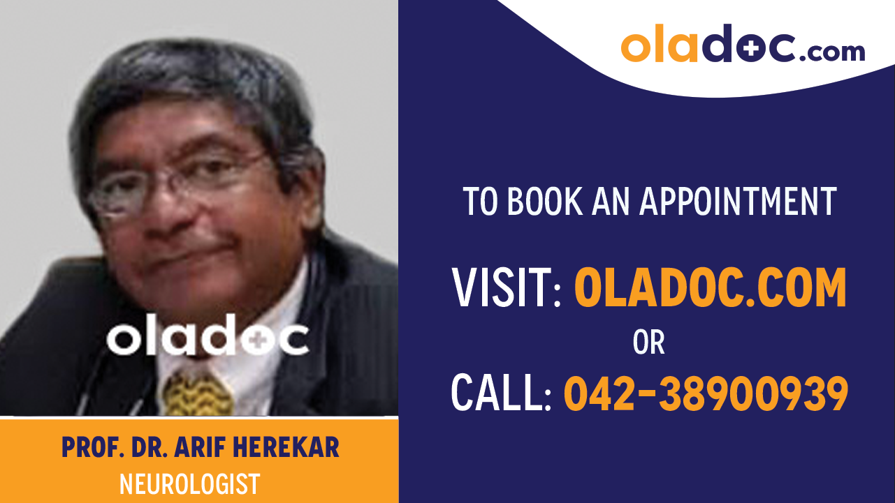 Book appointment with Dr. Arif Herekar-best  Neurologist Karachi